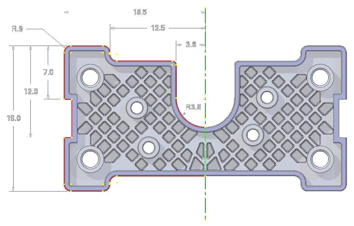 Alibre Design teknik profil çizimi